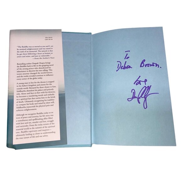 Buddha Signed First Edition By Deepak Chopra 2007 Hardcover Dust Jacket HarperCo - Picture 4 of 6
